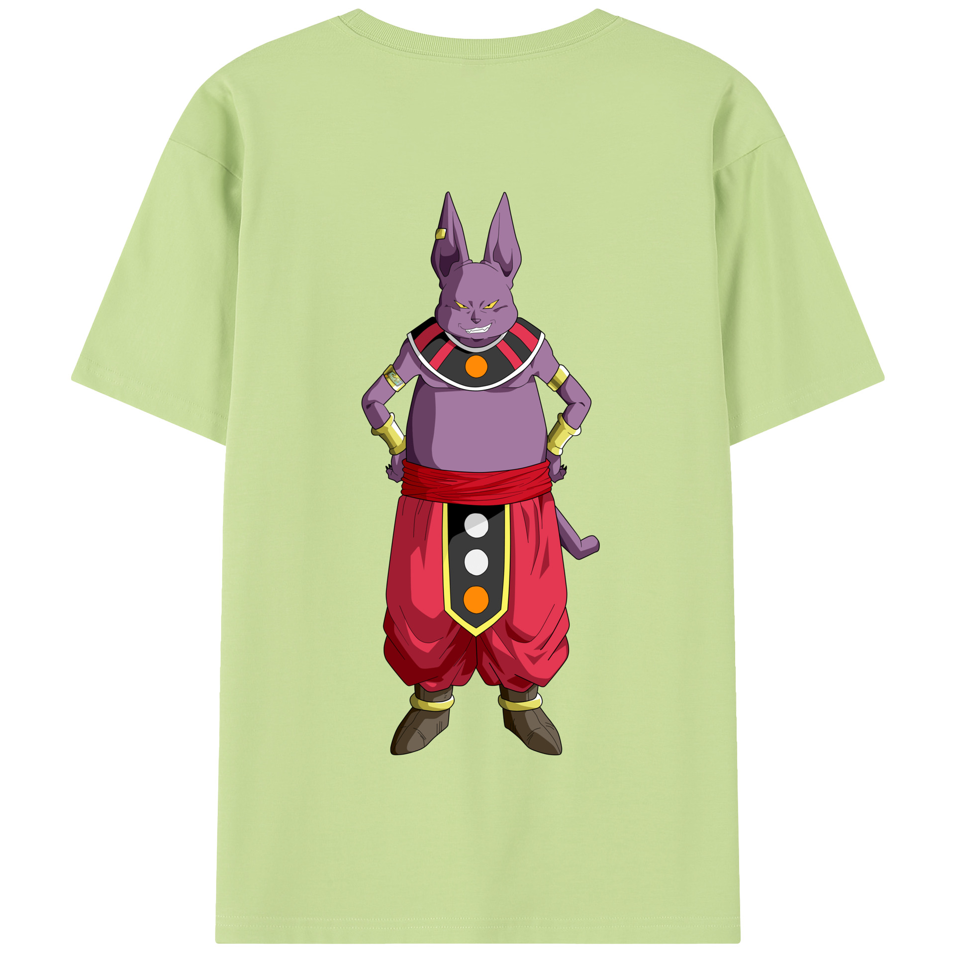 （画像用） ドラゴンボール シャンパ DRAGON BALL Champa 綿100％半袖Tシャツ（背面プリント）